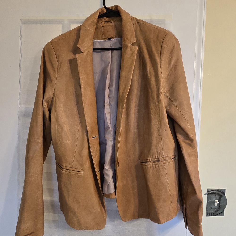 GAP Tan Leather Jacket